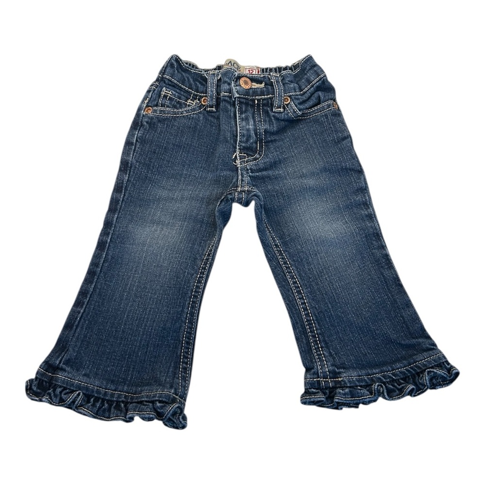 The Children’s Place Y2K Vintage Ruffle Jeans Size 12 Months